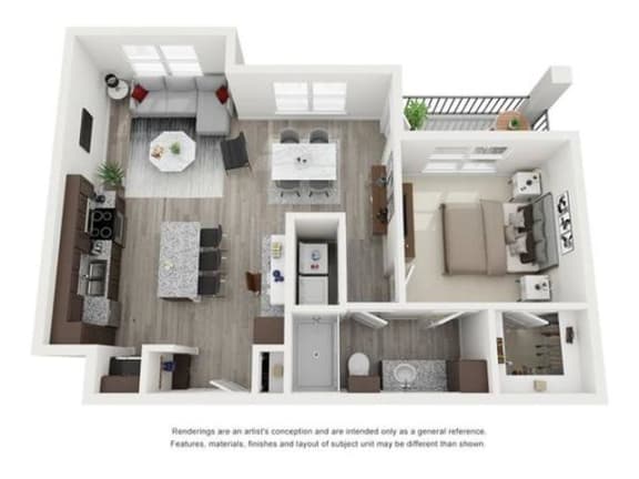 Floor Plan  the outlook floor plan  1 bedroom  1199 square feet