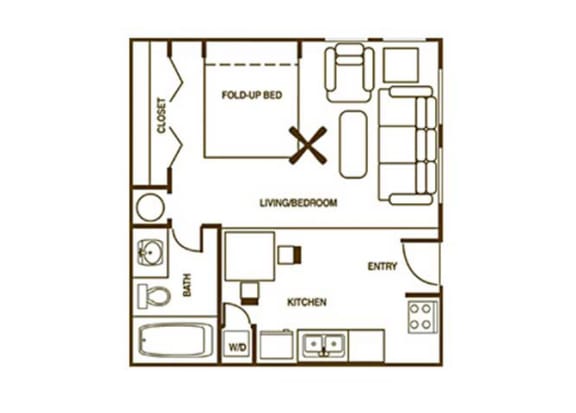 Studio 390 sf