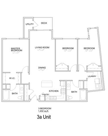 Merona Floor Plan at 644 City Station, Salt Lake City, Utah