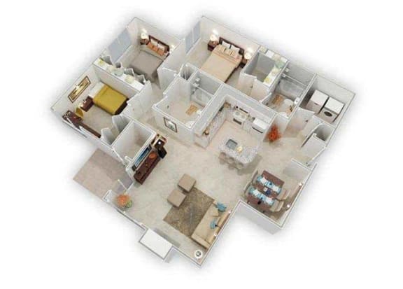 Breakwater floor plan 3D
