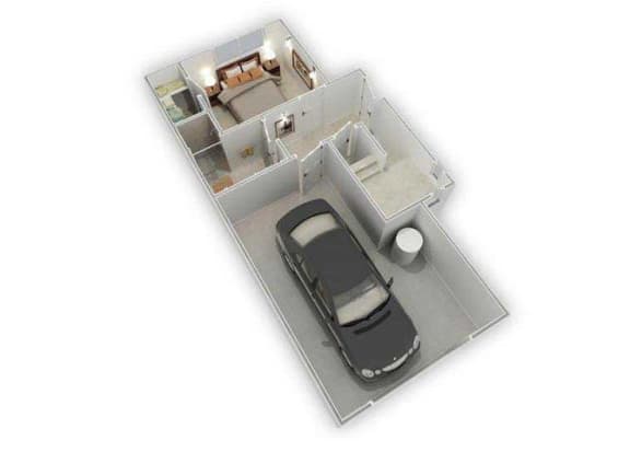 Genoa garage floor plan 3D