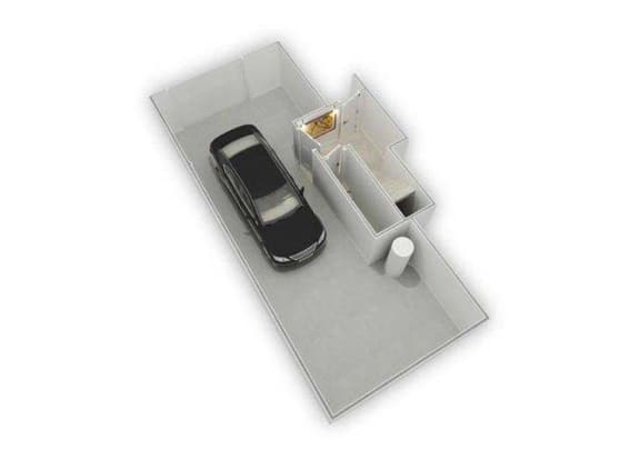 Portsmith garage floor plan 3D