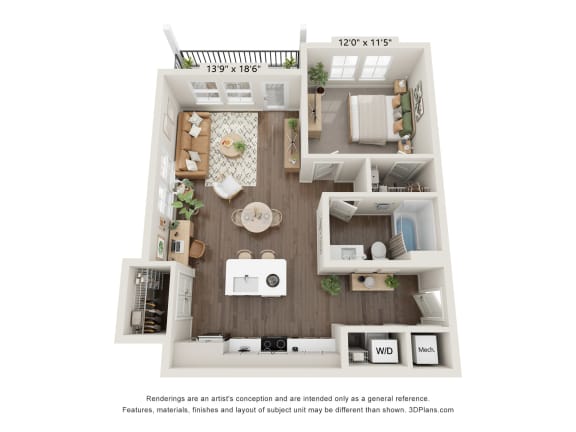a 1 bedroom floor plan woodland heights apartments