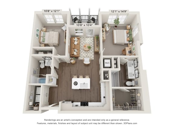 a 1 bedroom floor plan woodland commons apartments