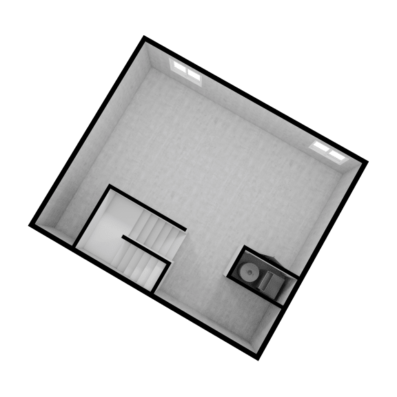 Yelllowstone Unfinished Basement Floorplan at Fossil Cove, Pleasant Grove, UT