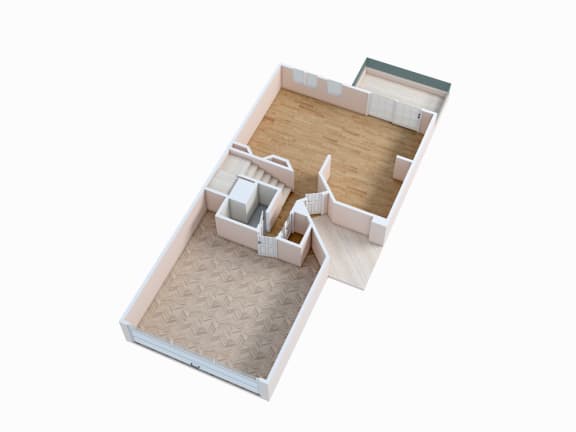 a rendering of the floor plan of a house with different angles on it