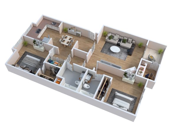 Floor Plan  a floor plan of a house with a bedroom and a living room