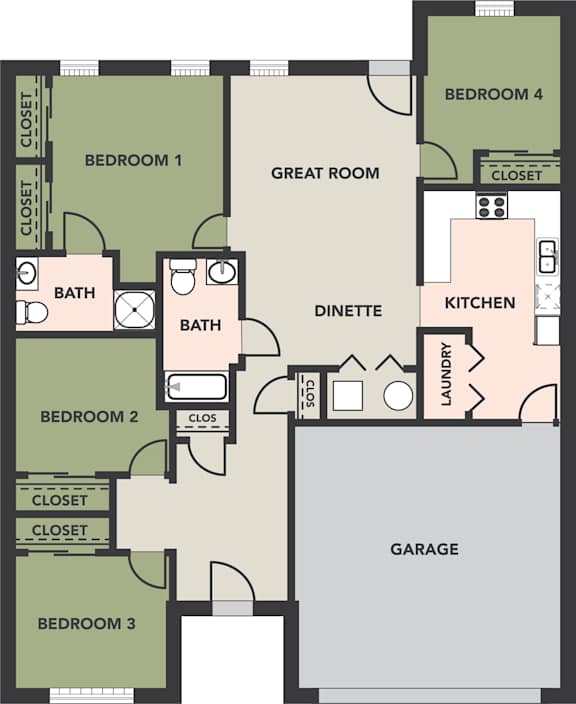 Floor Plans of Elim Estates in Columbus OH
