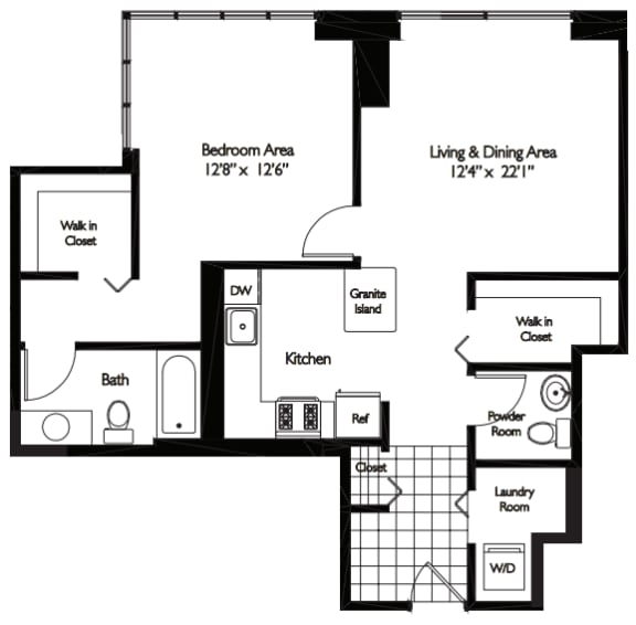 Tides | 1 Bedroom | 1 Bath |13 Tides at Shoreham and Tides, Illinois