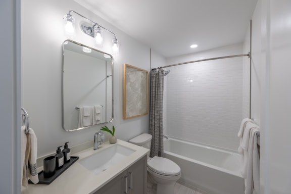 Sparkling Bathroom at Chase Knolls, Sherman Oaks
