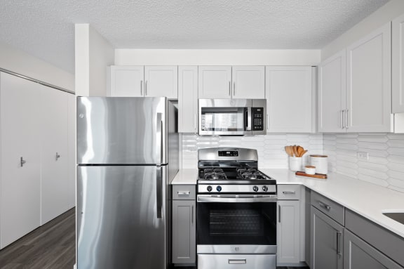 Stainless-Steel Appliances at Shoreham and Tides Apartments, Chicago, Illinois