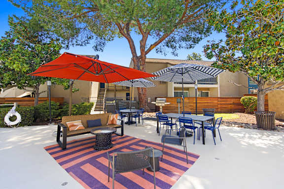 Shaded Seating Area at Veranda La Mesa in La Mesa, CA 91942