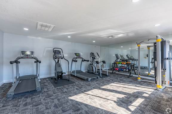 Fitness center at Sunset Winds in Henderson, NV 89014