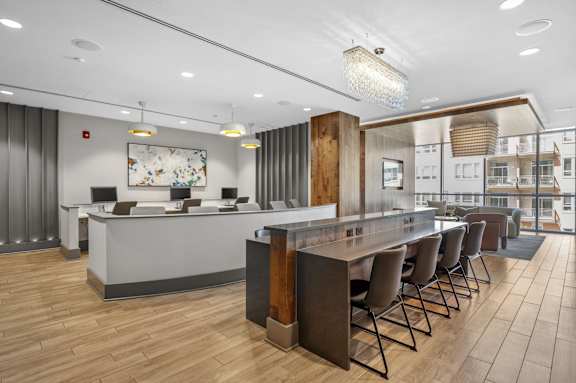 Business Center at The Elle Apartments in Chicago, IL 60605