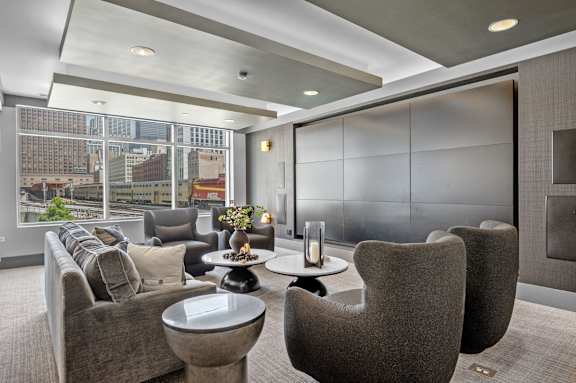 Movie Theater Space at The Elle Apartments in Chicago, IL 60605