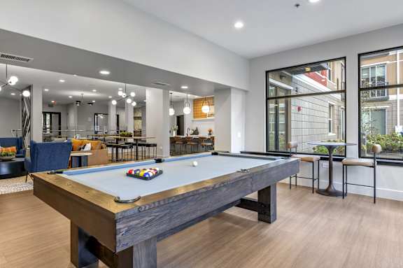 Community Game Lounge at Avant at the Arboretum Apartments in Lisle, IL 60532