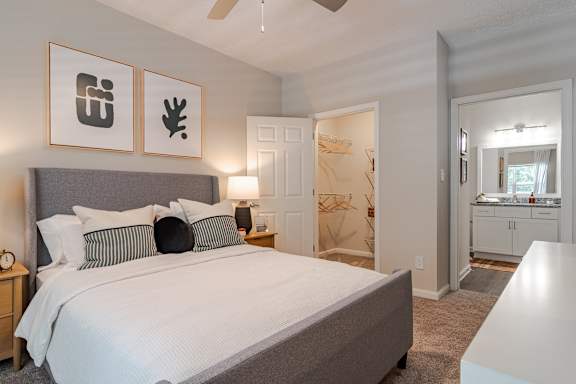 Primary Bedroom at Willowest in Vinings Apartments in Atlanta, GA 30339