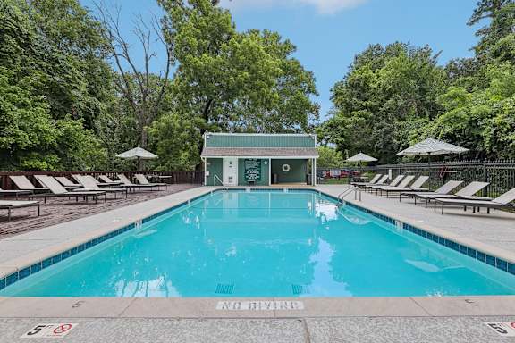 Outdoor Pool at The Annaline Apartments in Nashville, TN 37217