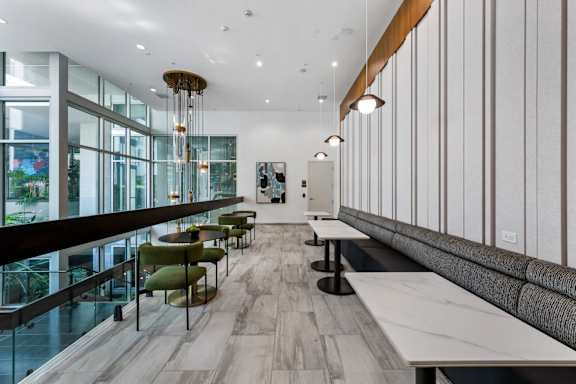 Coworking Lounge at G12 Apartments in Los Angeles, CA 90015