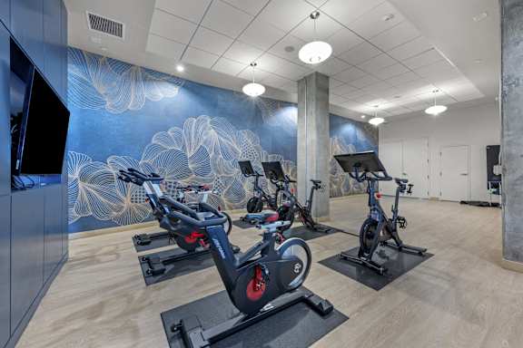 Fitness Studio at G12 Apartments in Los Angeles, CA 90015