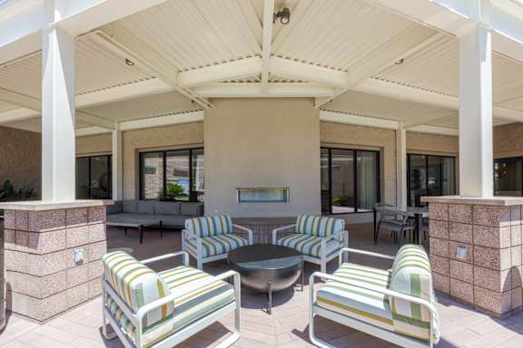 Poolside Patio at The Rays at Vegas Towers in Las Vegas, NV 89119