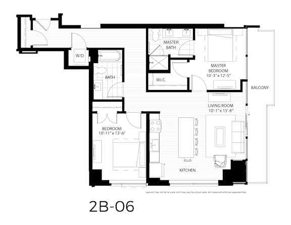 B3 Floor plan | 1,119 Sq. Ft. at 365 Nicollet, Manchester , 55401