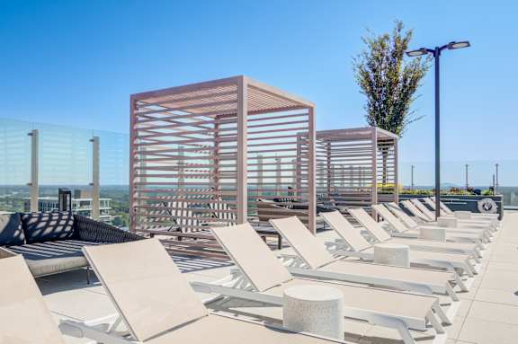 Spacious Lounge Chairs on the Rooftop 903 Peachtree