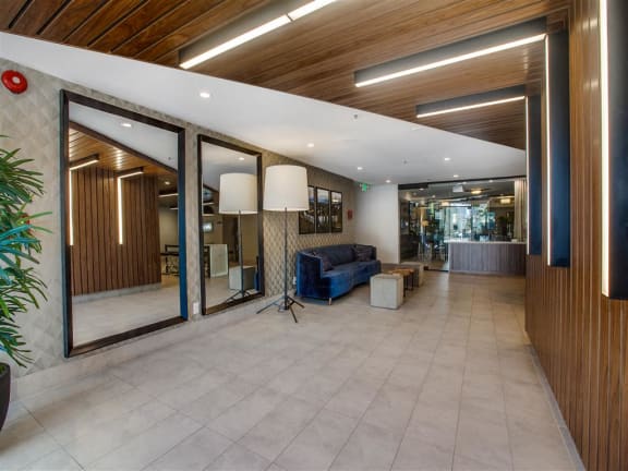 Reception And Lobby Lounge at Duet on Wilcox, Los Angeles, California
