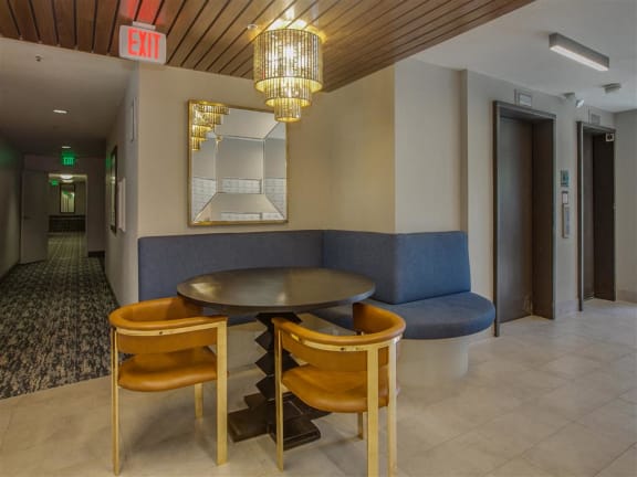 Large Lobby at Duet on Wilcox, Los Angeles, California