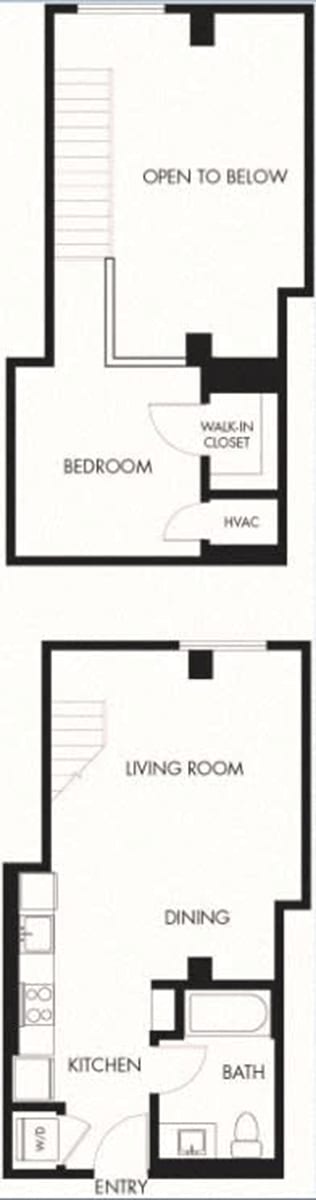 Studio 1 Bath Floor Plan | 706 Sq. Ft. at G12 Apartments, Los Angeles, CA