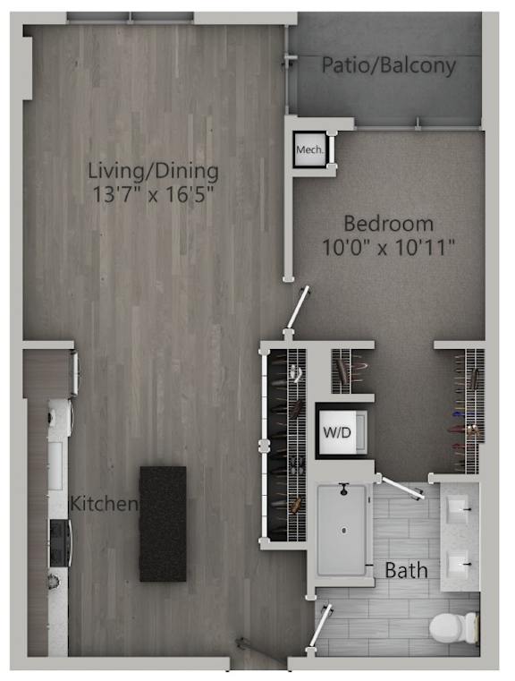 1 bed 1 bath I | 770 Sq. Ft. at The Mason Apartments, Chicago, Illinois