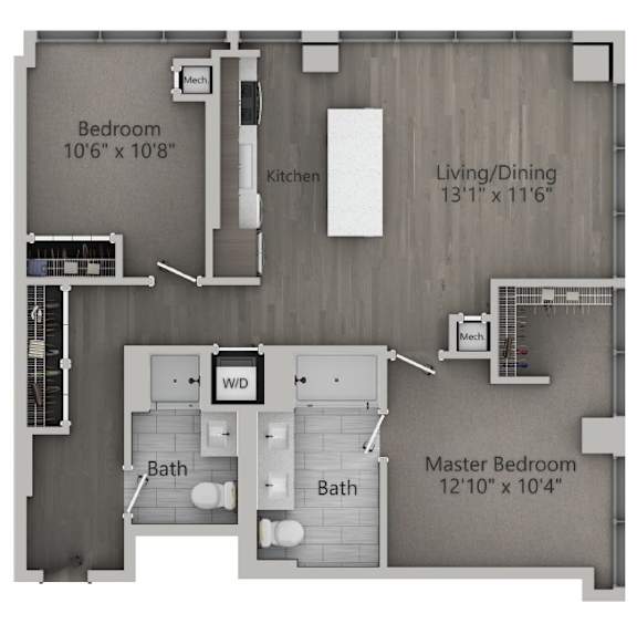 2 bed 2 bath | 1,001 Sq. Ft. at The Mason Apartments, Chicago, IL