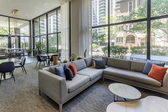 Community Space at North Harbor Tower Apartments in Chicago, IL 60601