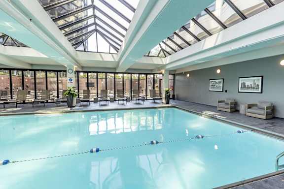 Indoor Pool at North Harbor Tower Apartments in Chicago, IL 60601