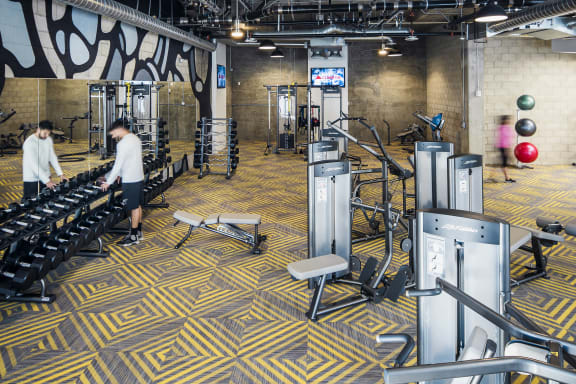 Workout room at Delphine on Diamond, California, 94131
