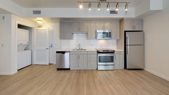 Spacious Kitchen at Olive DTLA, California