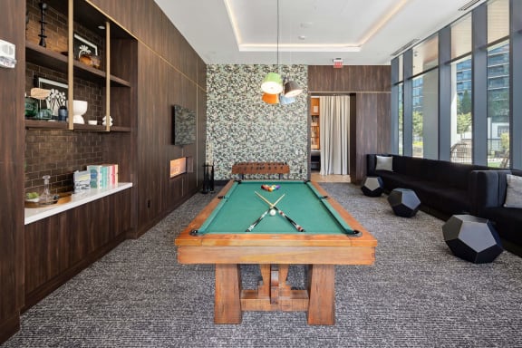 Pool table at 903 Peachtree, Atlanta, GA
