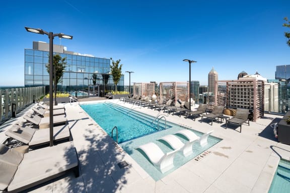 Swimming area at 903 Peachtree, Atlanta