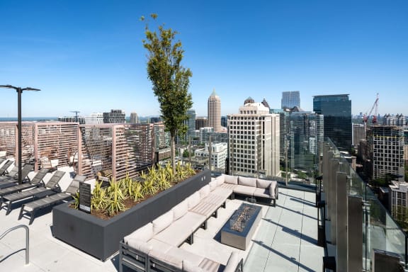 Rooftop view at 903 Peachtree, Atlanta, Georgia