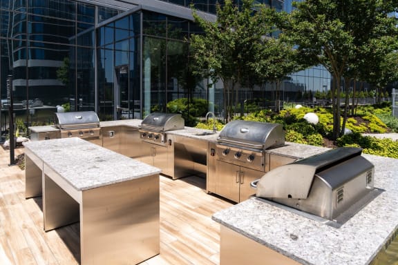 BBQ area at 903 Peachtree, Atlanta, GA, 30309