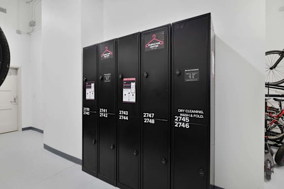 Gym Lockers at 903 Peachtree in Atlanta, Georgia