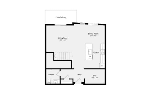 TH E Floor Plan  | 1,679-1,722 Sq. Ft. at Misora Apartments, California