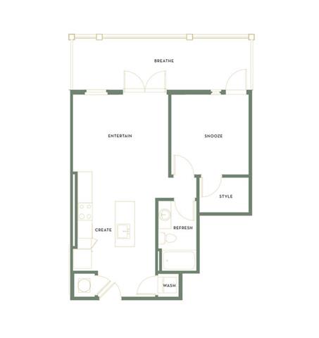 1 bed 1 bath A at The Merchant Apartments, South Carolina 29403