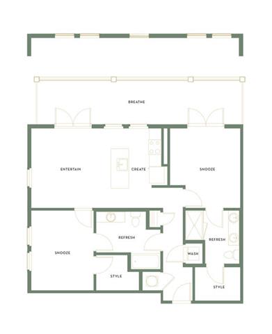 2 bed 2 bath B | 1,045 Sq. Ft. at The Merchant Apartments, Charleston, SC