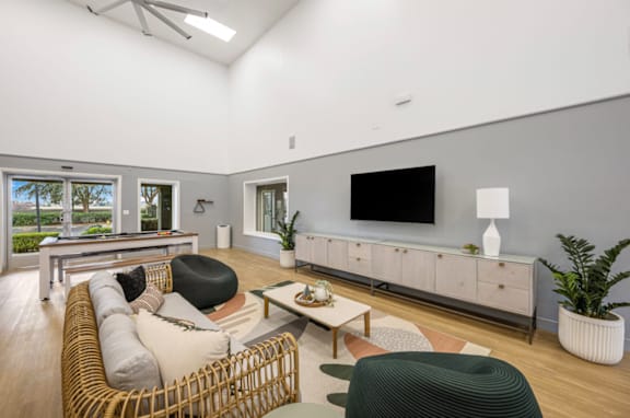 Lounge Area With TV at Citrine Hills, Ontario, CA, 91761