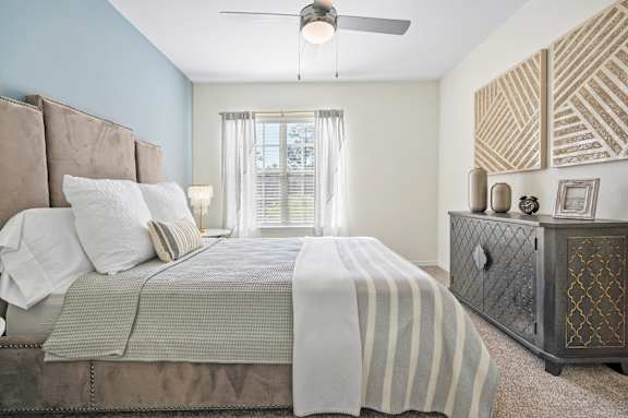 Bedroom With Ceiling Fan at Country Club Lakes, Florida, 32224
