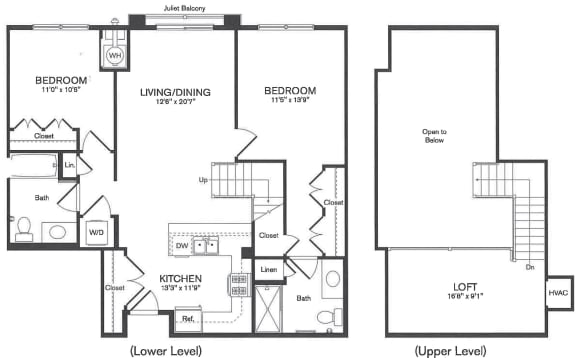 Willow Floor Plan at Heights at Glen Mills, Glen Mills, PA 19342