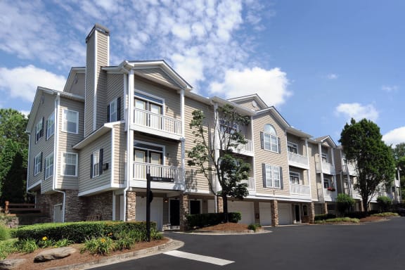Apartment Building Exterior at Willowest in Vinings, Atlanta, GA