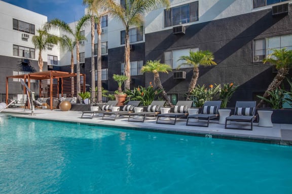 Sparkling Pool at Duet on Wilcox, Los Angeles, CA, 90028