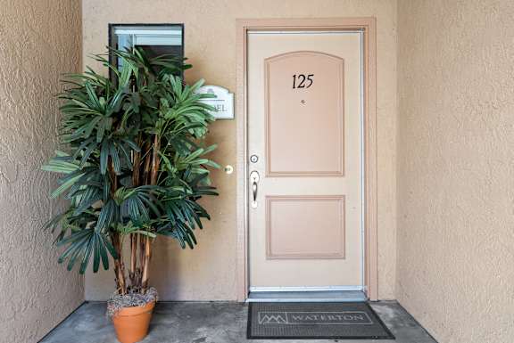 Home entrance at River Oaks, California